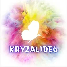 Image illustrant le logo de Kryzalide6 avec un papillon et un fond multicolore.